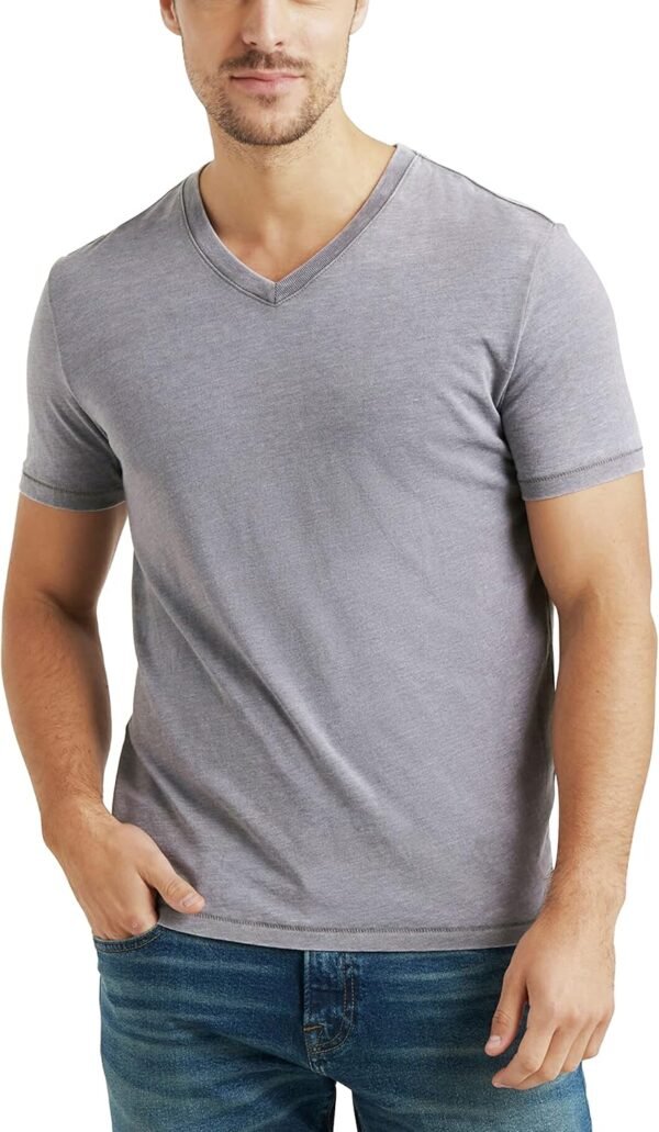 Mens Venice Burnout V Neck Tee