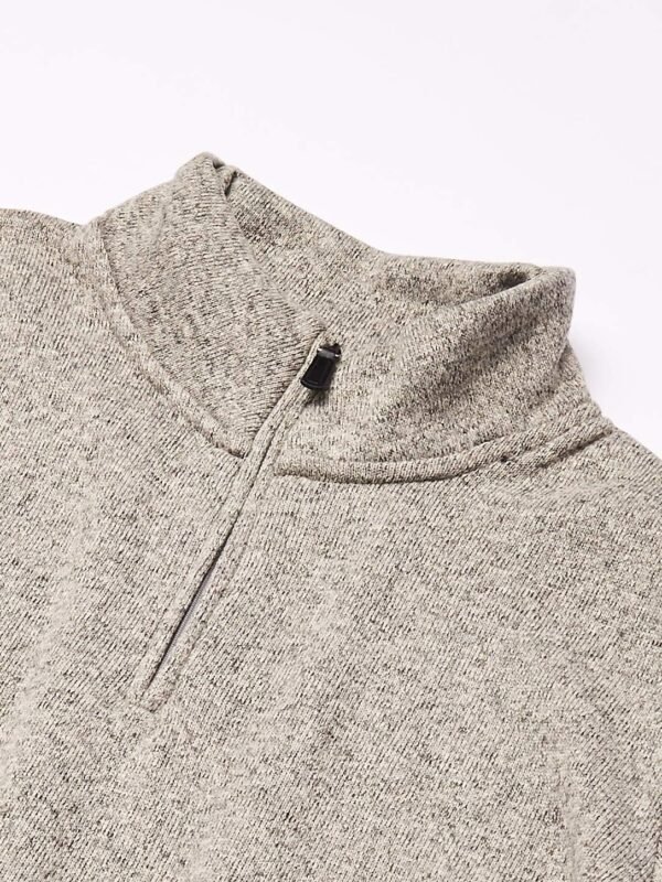 mens Long Sleeve Fleece Quarter-zip