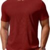 81bg6H2inDL._AC_SL1500 Men's T Shirt Short Sleeve Crew Neck T-Shirt Casual Summer Classic Basic Tee Shirts