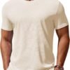 81lHb69iejL._AC_SL1500 Men's T Shirt Short Sleeve Crew Neck T-Shirt Casual Summer Classic Basic Tee Shirts