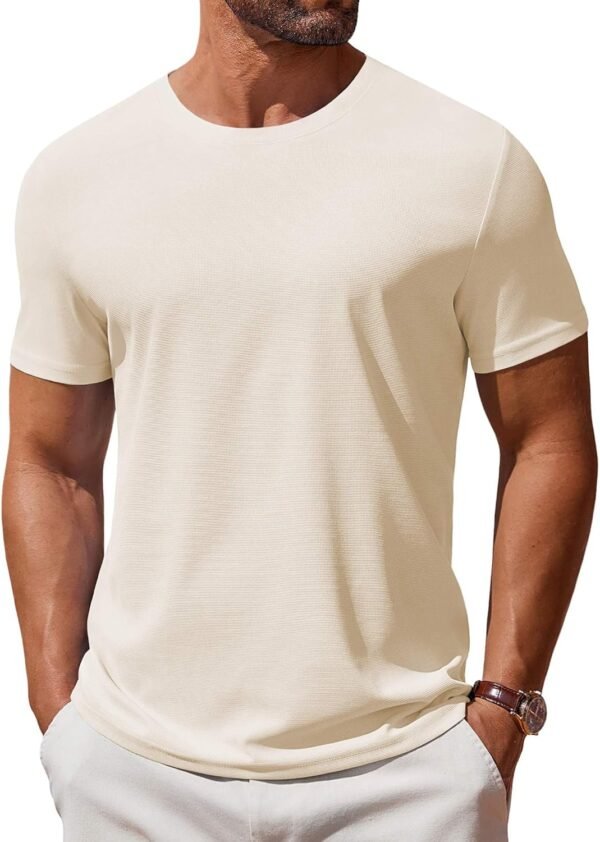 81lHb69iejL._AC_SL1500 Men's T Shirt Short Sleeve Crew Neck T-Shirt Casual Summer Classic Basic Tee Shirts
