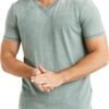Mens Venice Burnout V Neck Tee