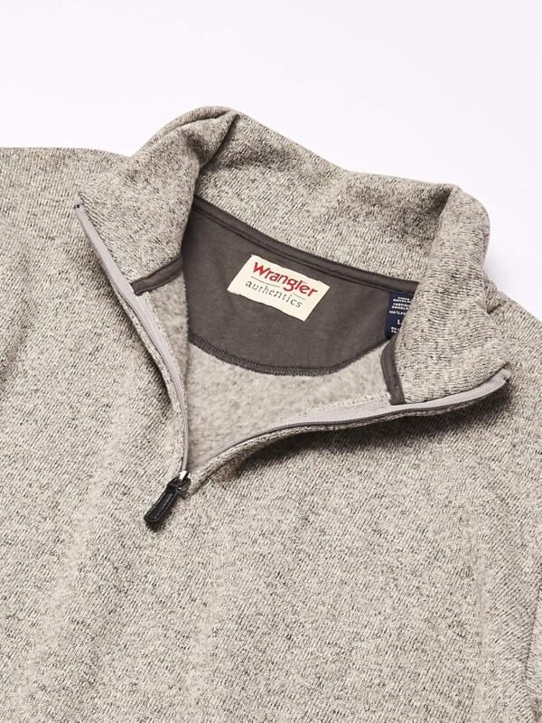 mens Long Sleeve Fleece Quarter-zip