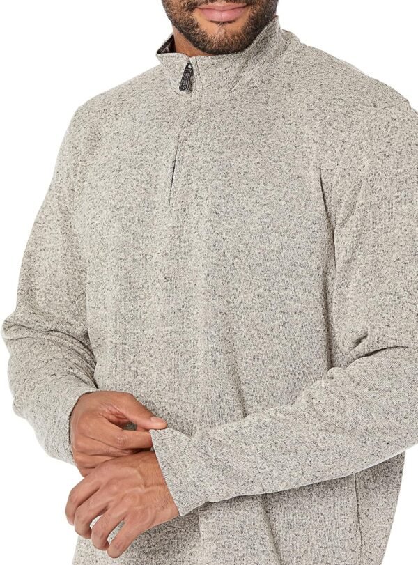 mens Long Sleeve Fleece Quarter-zip